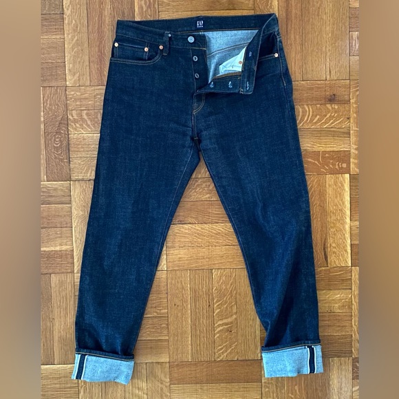 Gap 1969 Kaihara Japanese Selvedge Denim Straight Athletic Fit (Msr 34x34) EUC! - Picture 2 of 11